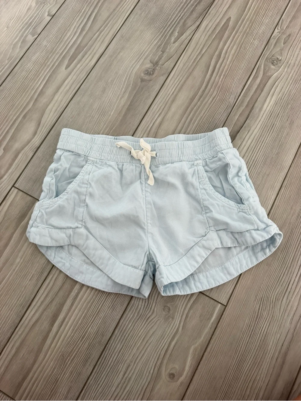 Billabong Light Blue Girls' Drawstring Casual Shorts